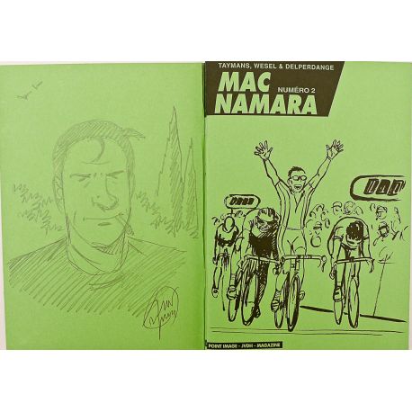 TAYMANS Mac Namara carnet Tour de France vert + dédicace p3