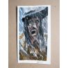 RICCIO dessin original pirate dans la pluie