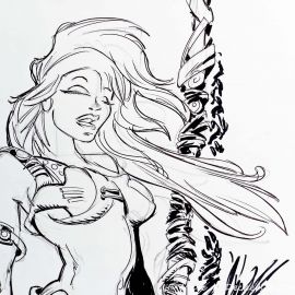 SAUVION dessin original A4 n° 21