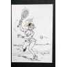 DI SANO illustration originale A5 tenniswoman encre de Chine (13)