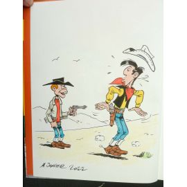 JANVIER dessin original couleur dans Lucky Luke OK Corral eo Billy the kid