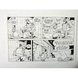 JANVIER planche originale Rantanplan Le Clown 27 A