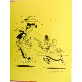 JANVIER dessin original dans Hors série Le Point Historia Lucky Luke Rantanplan a