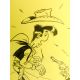 JANVIER dessin original dans Hors série Le Point Historia Lucky Luke Rantanplan a