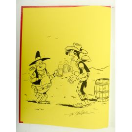 JANVIER dessin original couleur dans Hors série Le Point Historia Lucky Luke danseuse