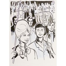 GIGI J'ai 15 ans dessin original 16/4