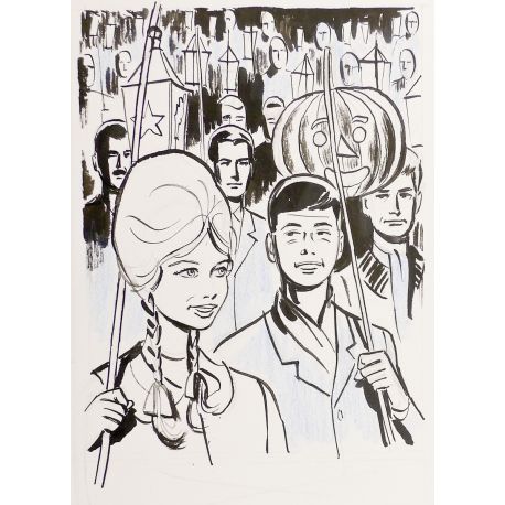 GIGI J'ai 15 ans dessin original 16/4