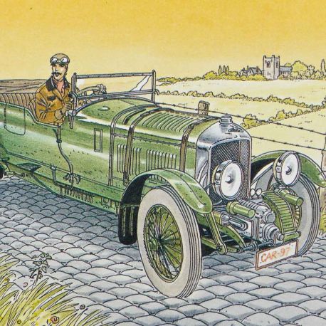 CARIN ex-libris Victor Sackville en auto verte