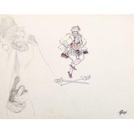 GIGI dessin original n° 6 érotique